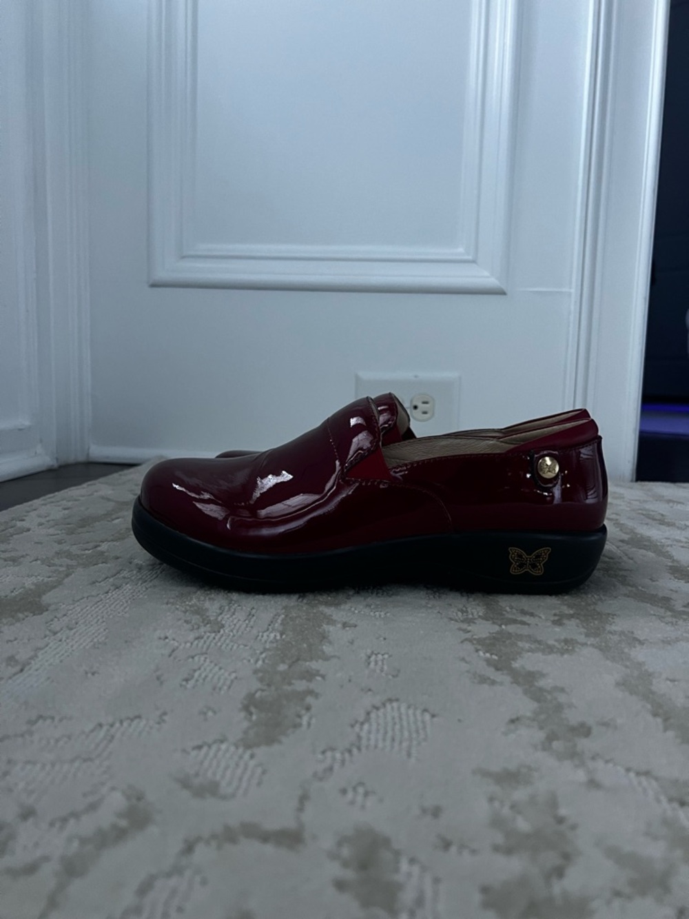 Alegria Women's Wine Patent Slip-On Loafers